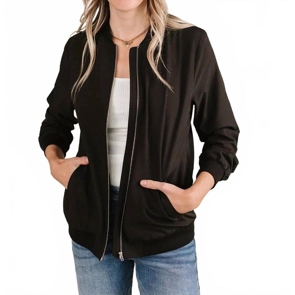 NEW AMPERSAND AVE bomber jacket in midnight
